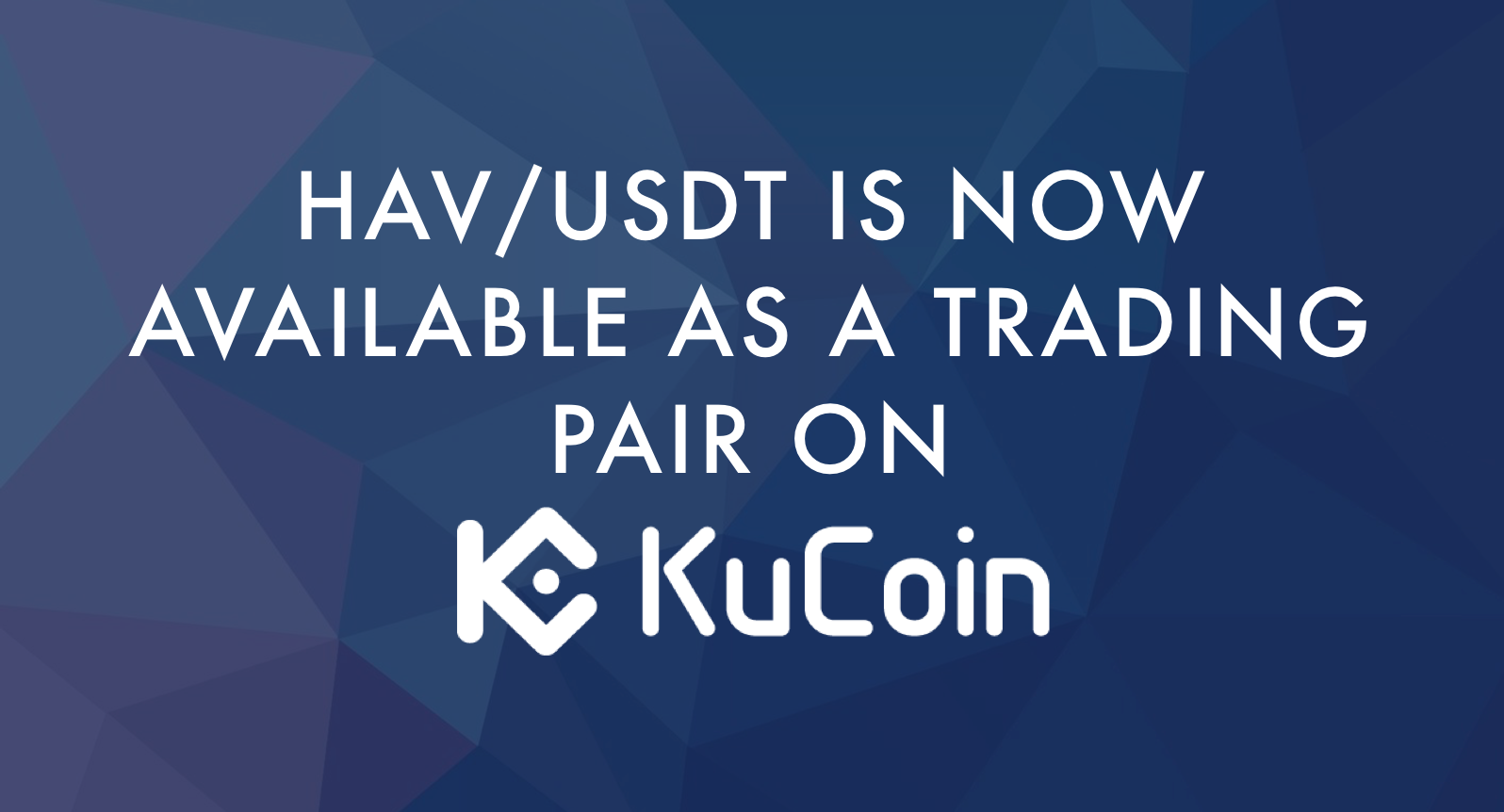 HAV/USDT trading pair is now available on KuCoin