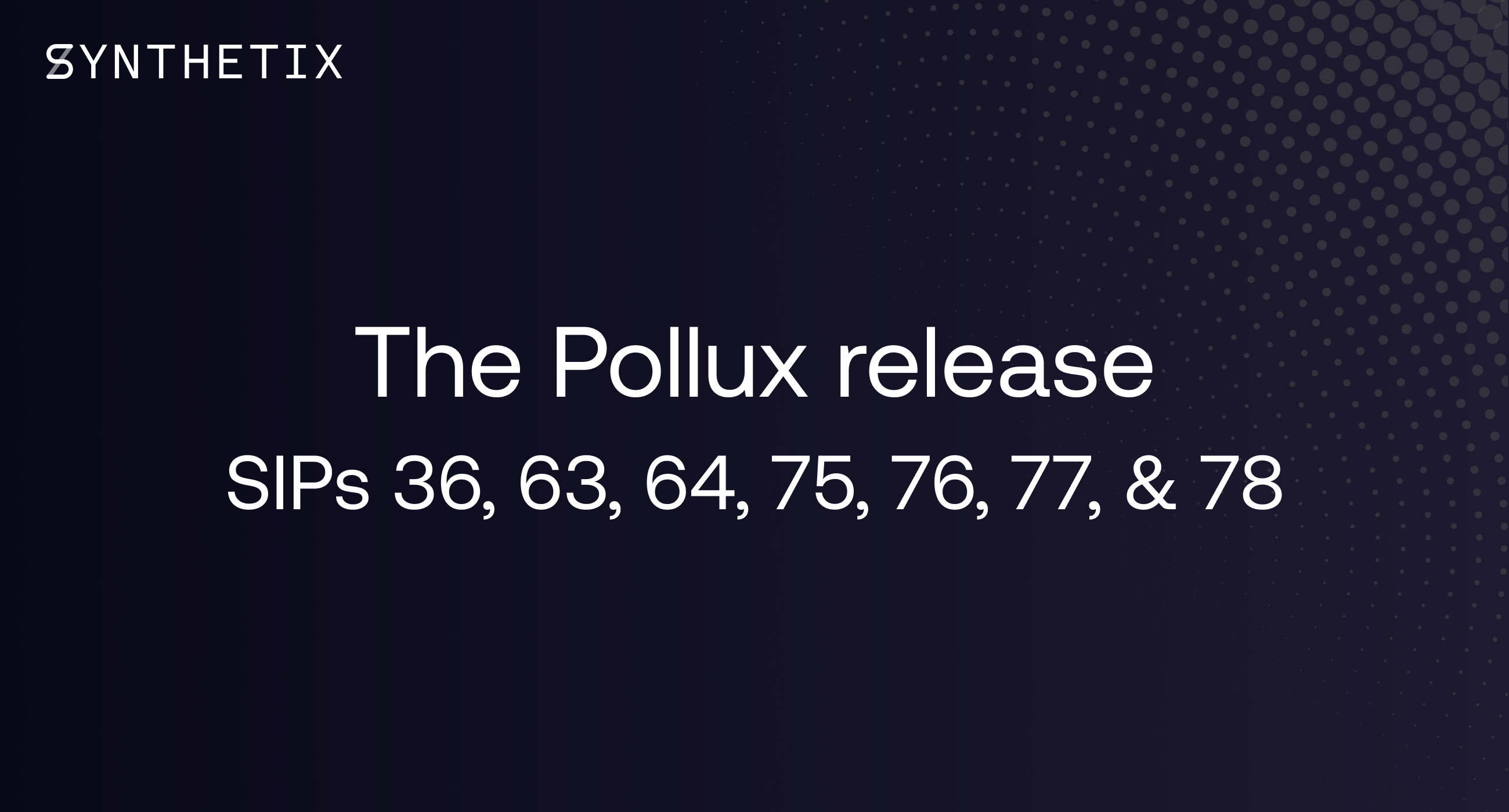 The Pollux release