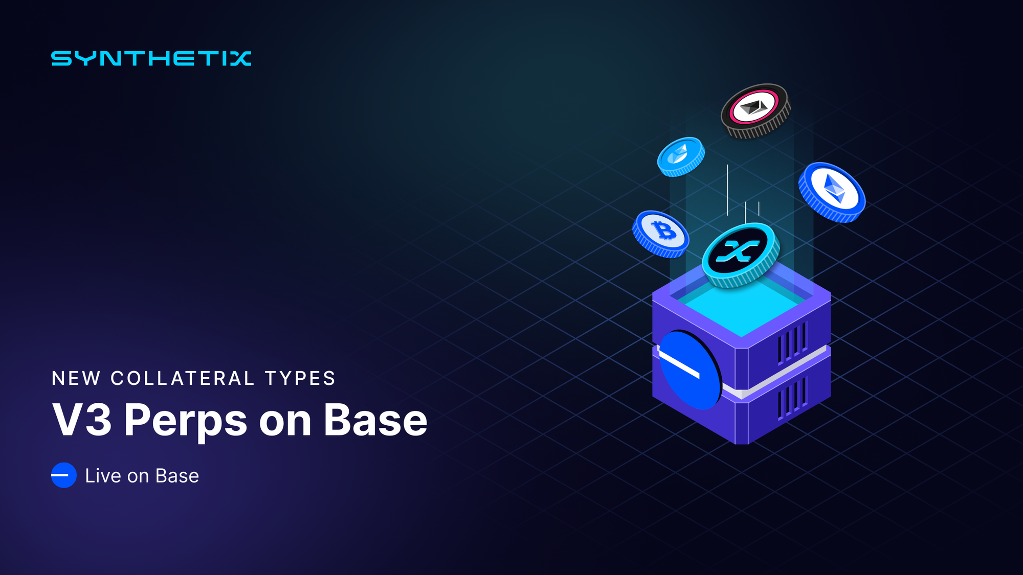 New collateral types on Base for Synthetix Perps