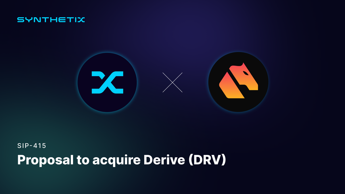 Synthetix & Derive set to unite for Mainnet Perpetual Futures