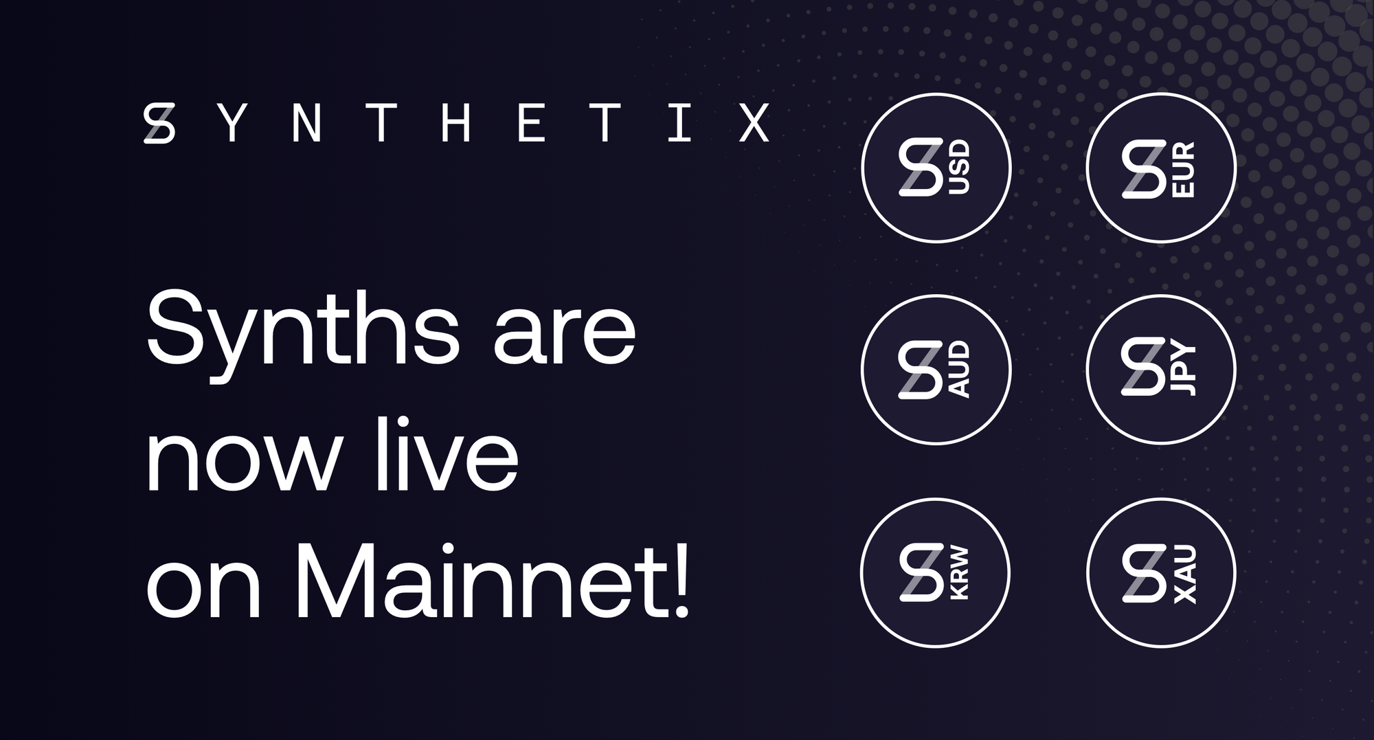 Launch: Synths are now live on Mainnet!