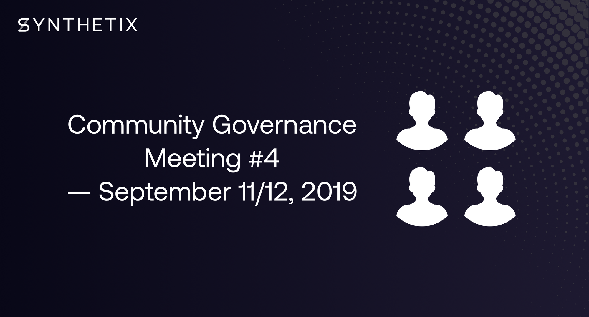 Join us in the next community governance call on September 11/12!