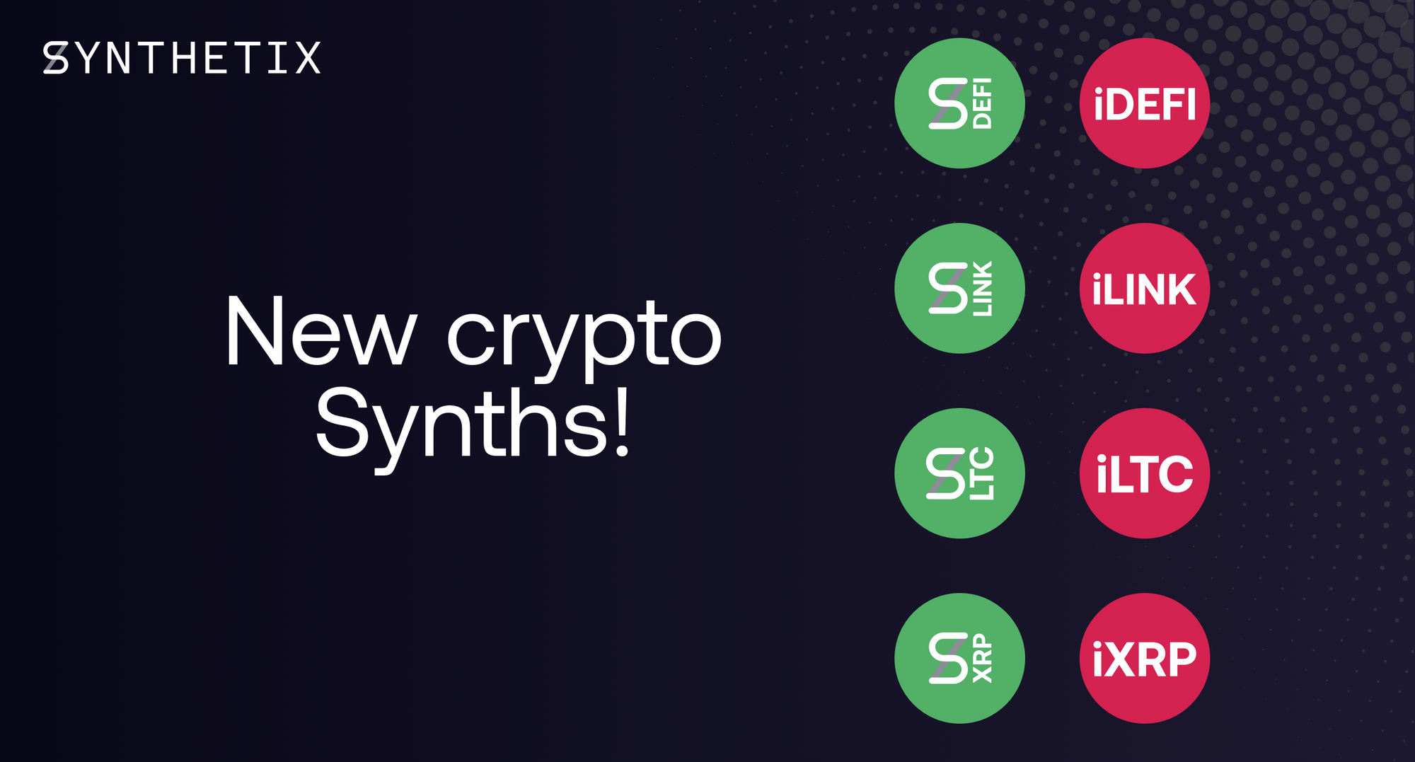 Introducing sDEFI, sLINK, sLTC, sXRP, and their Inverses!