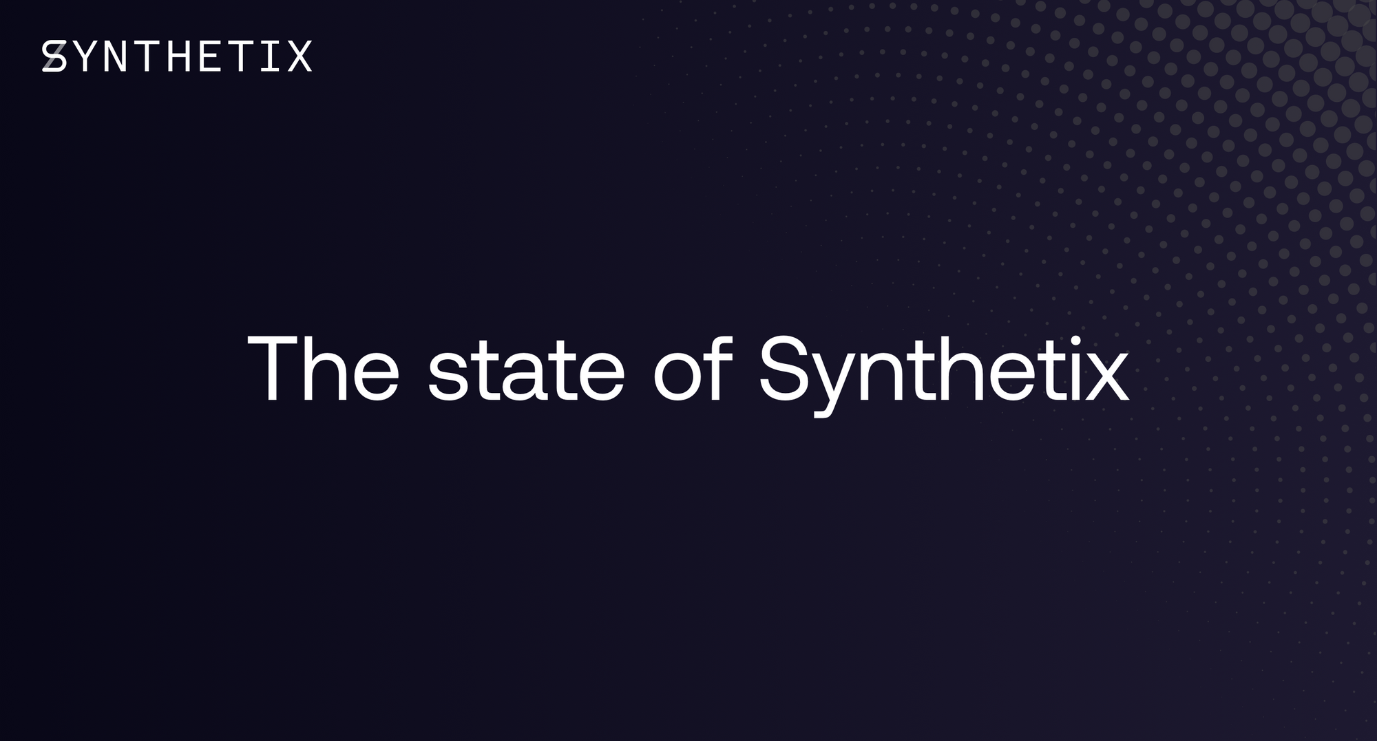 The state of Synthetix