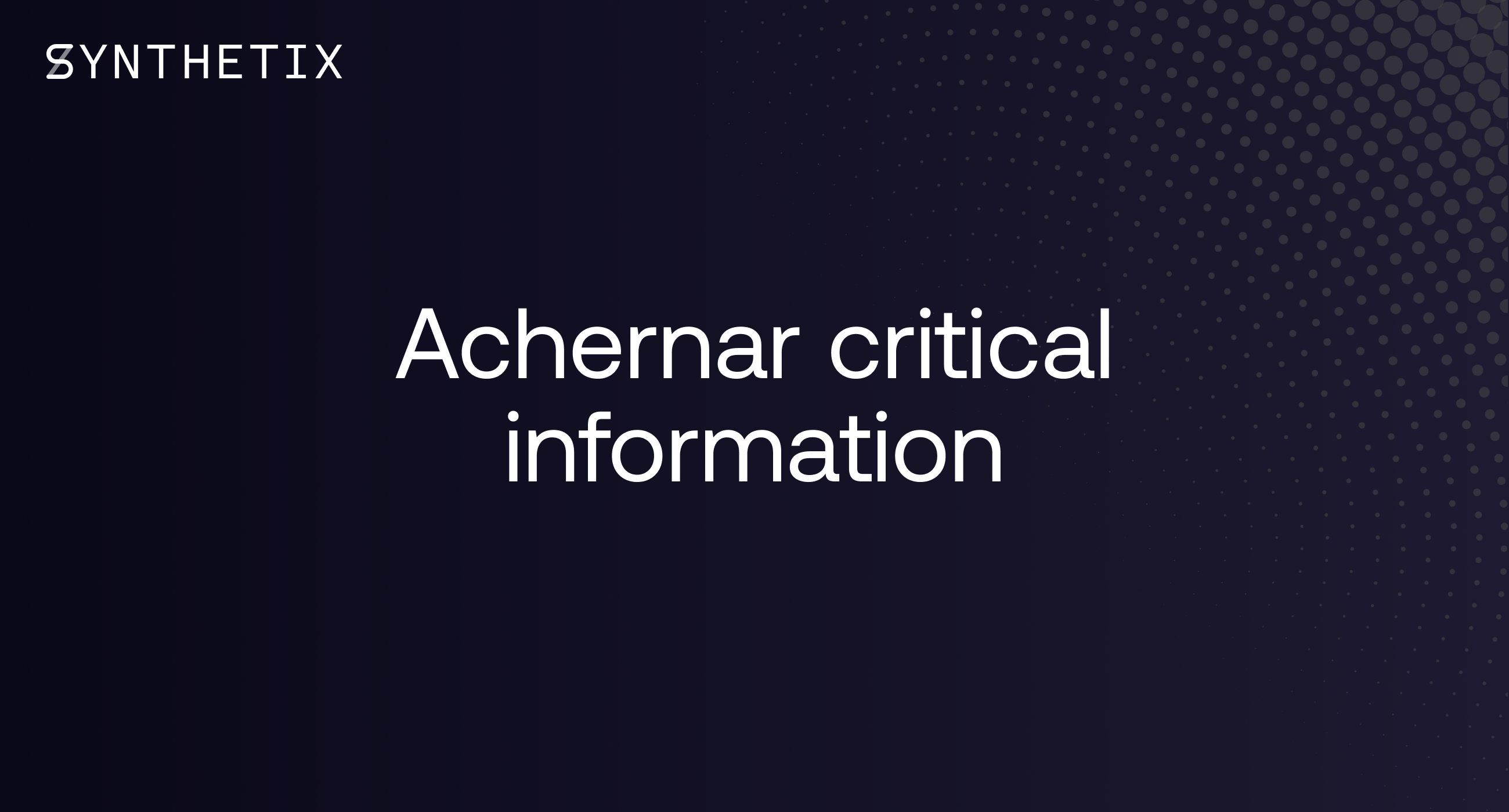 Achernar Critical Information