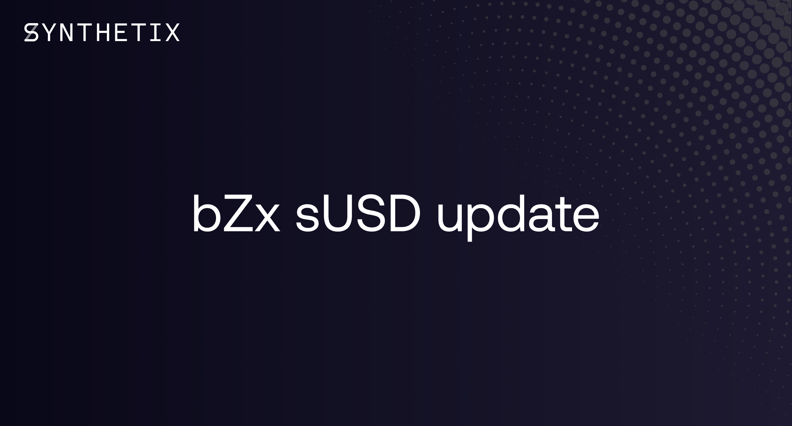bZx sUSD update