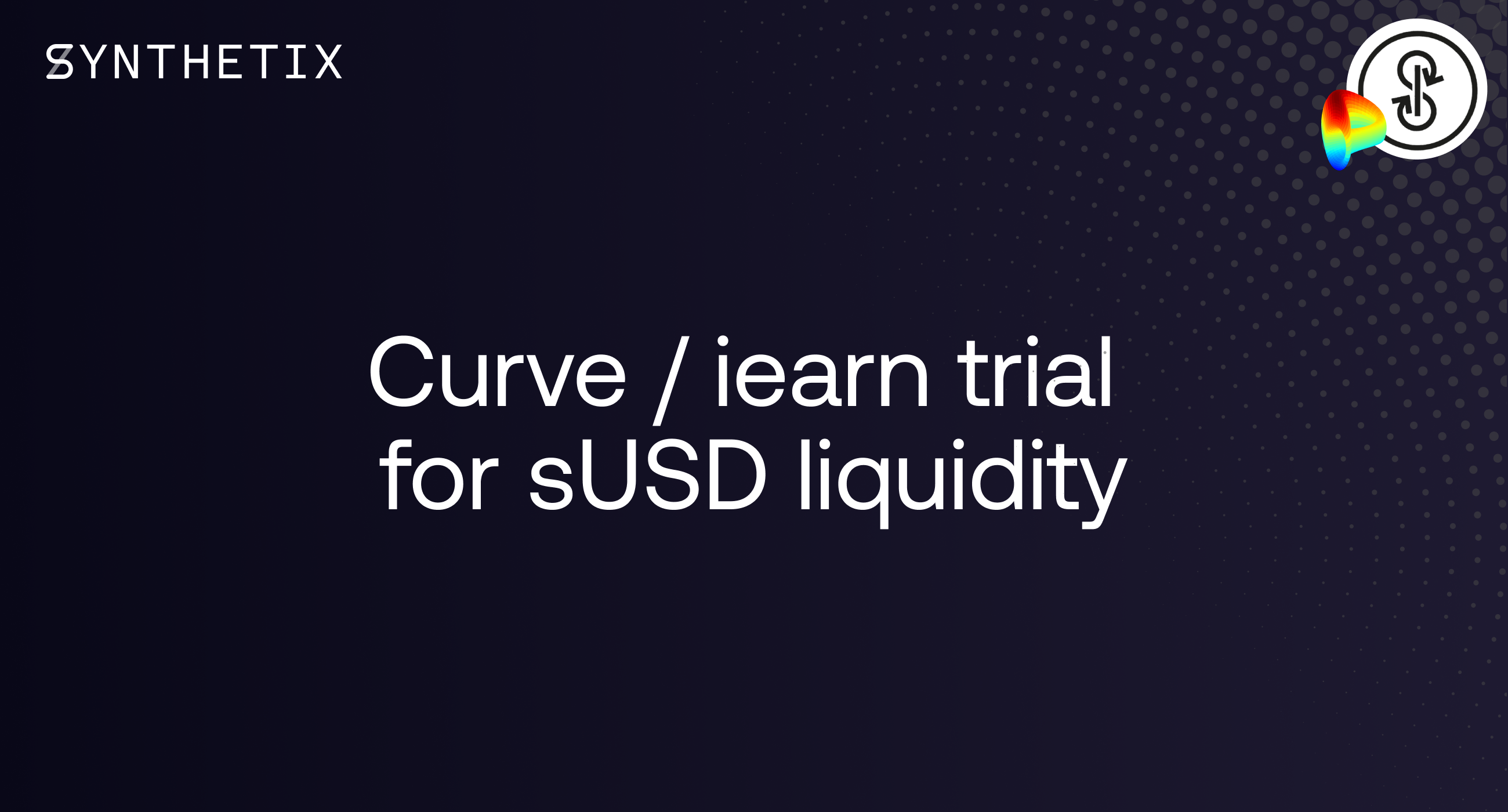 sUSD liquidity trial with Curve/iearn