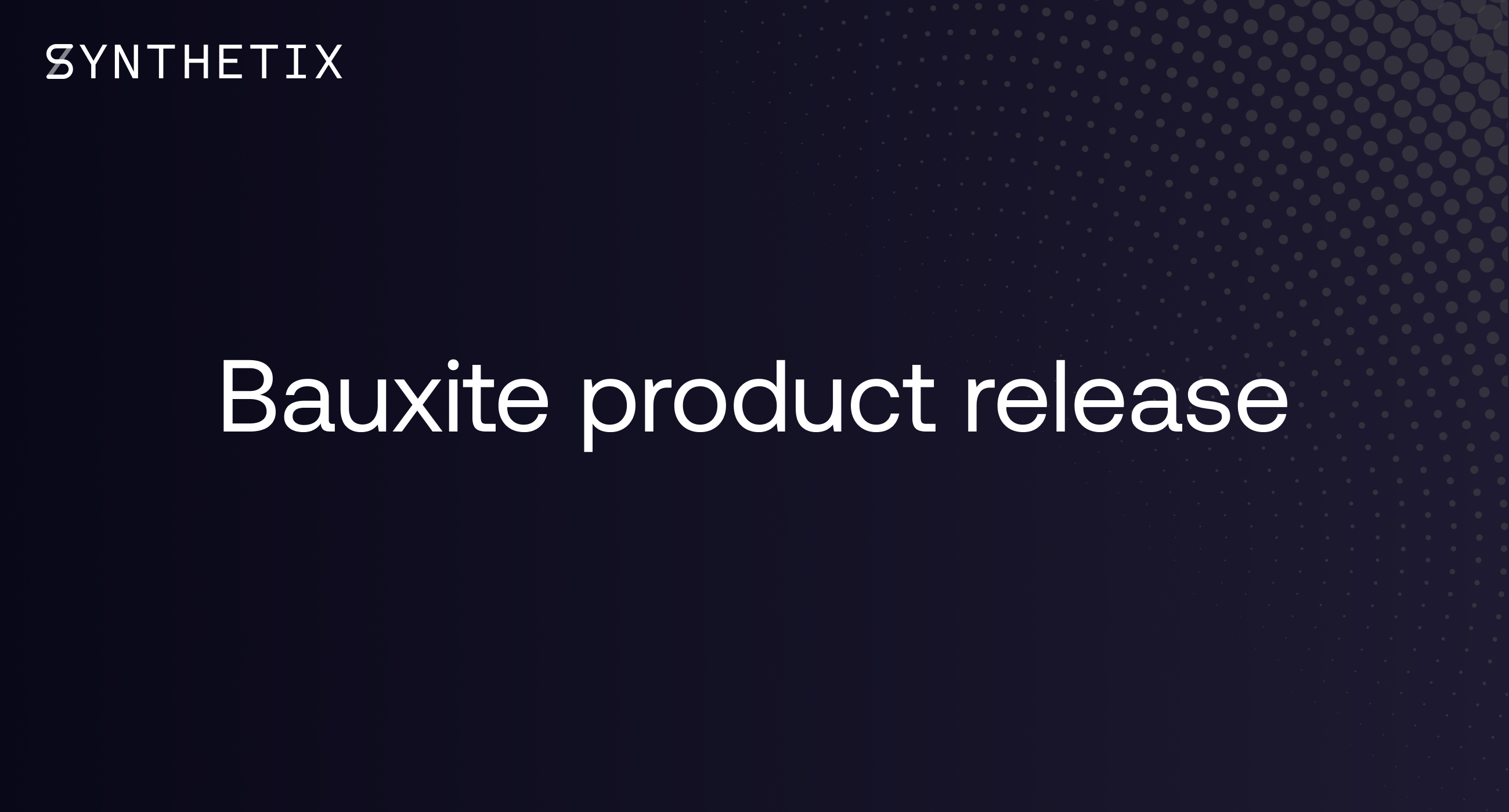 Bauxite Product Release