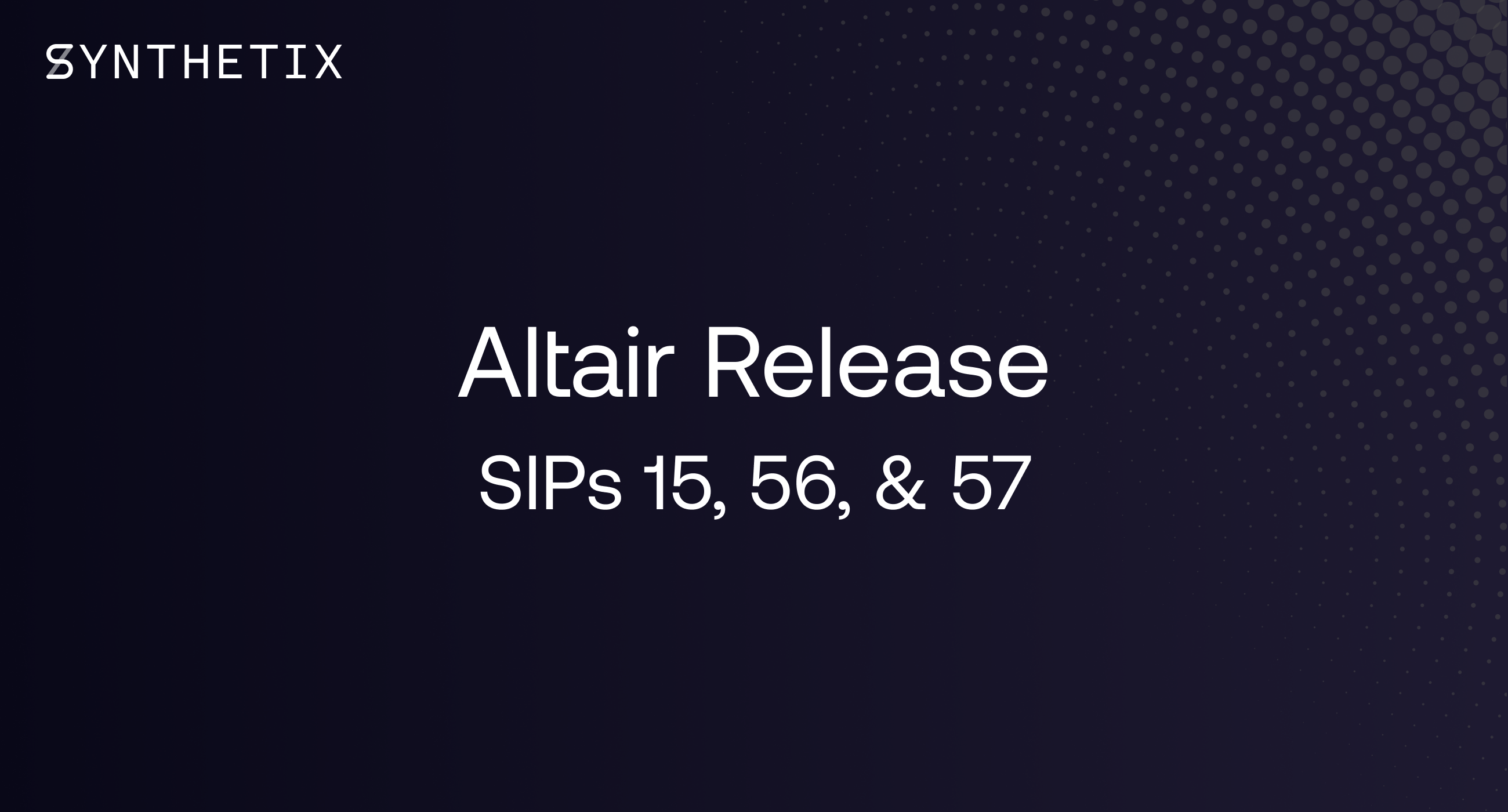The Altair release