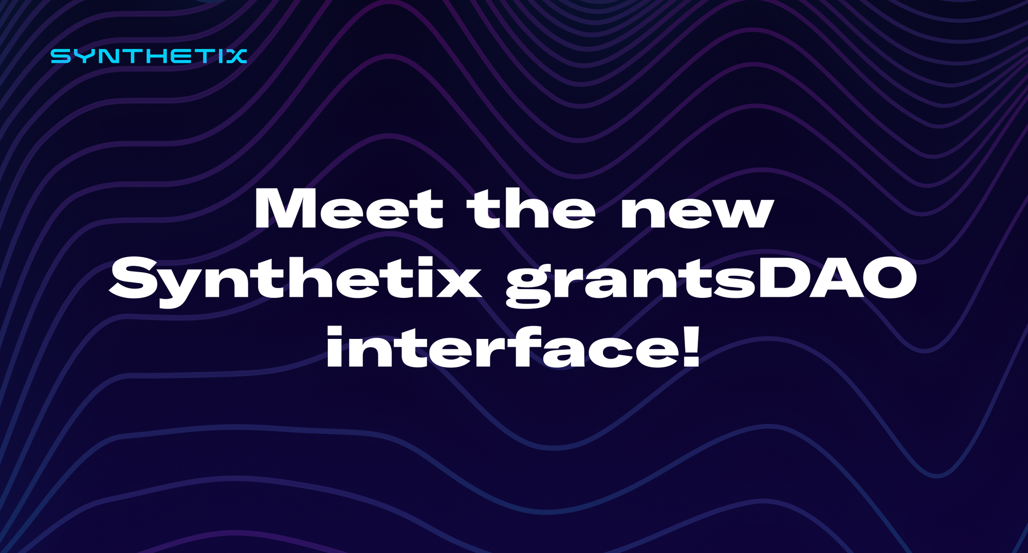 Meet the new Synthetix grantsDAO interface!