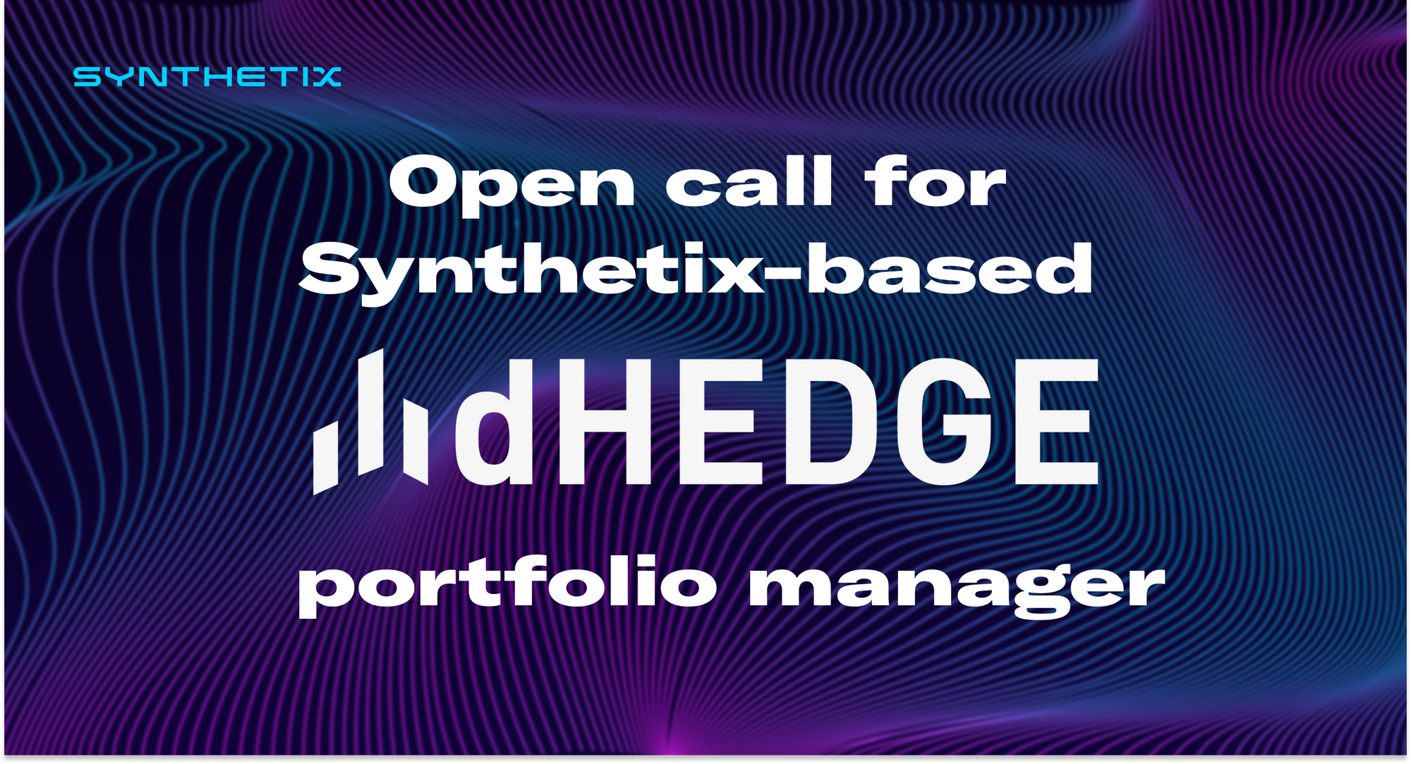 Synthetix to invest 100,000 sUSD in Synthetix-based dHEDGE portfolio manager