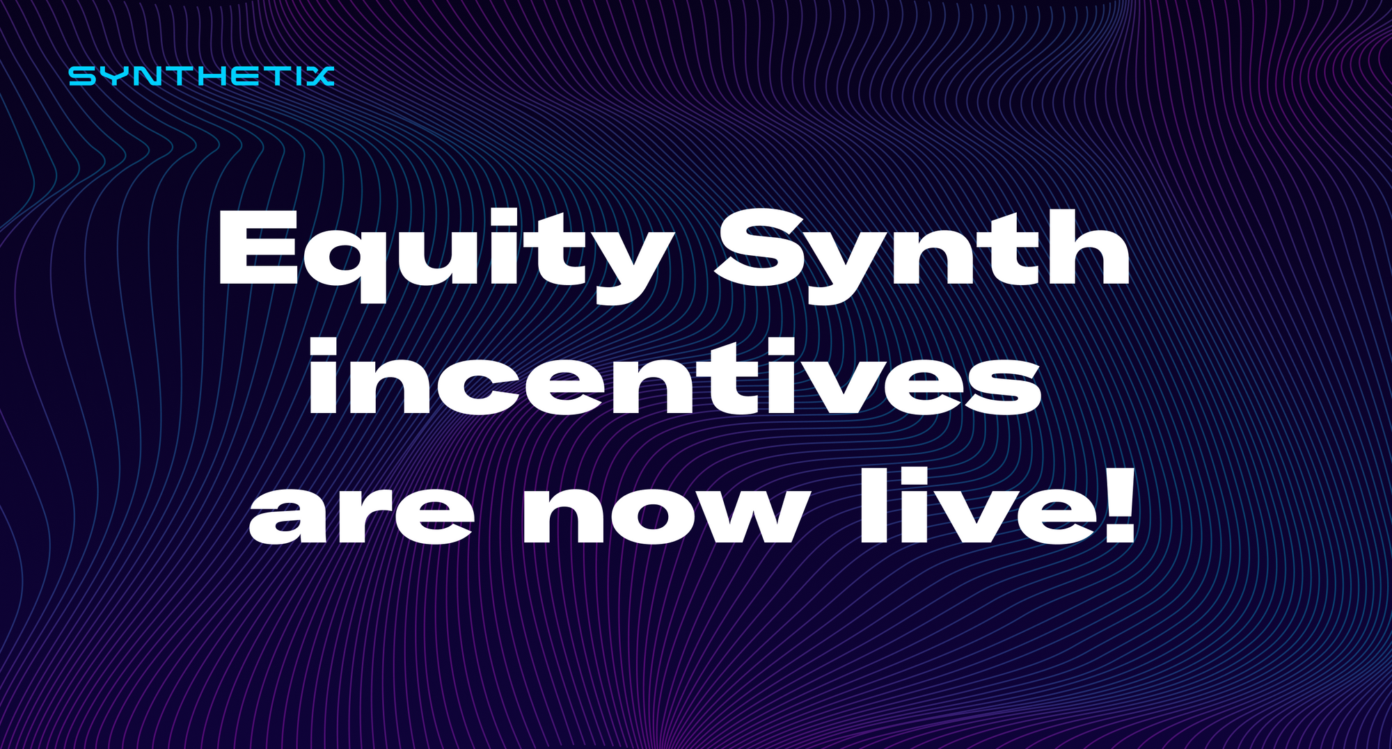 Equity Synth pool incentives are now live on Balancer!