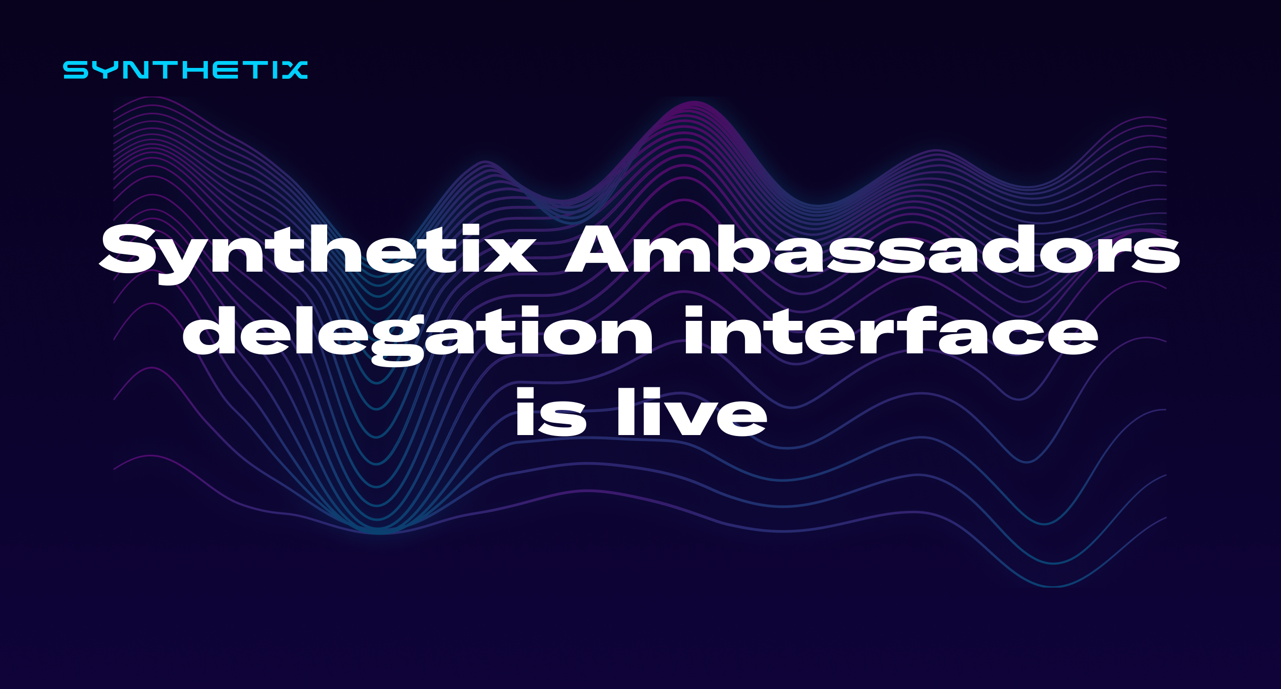 The Synthetix Ambassadors governance portal is now live!