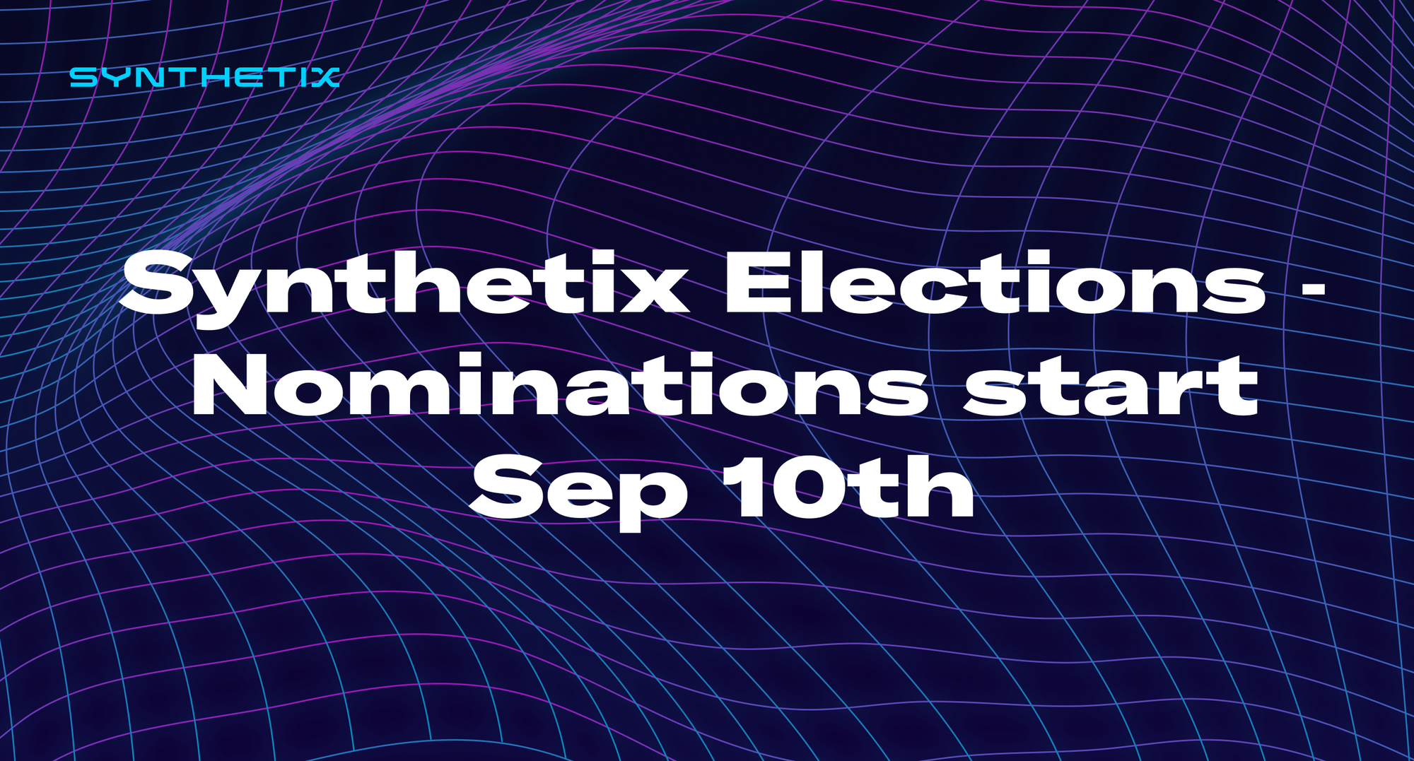 Synthetix Elections - Nominations start Sep 10th