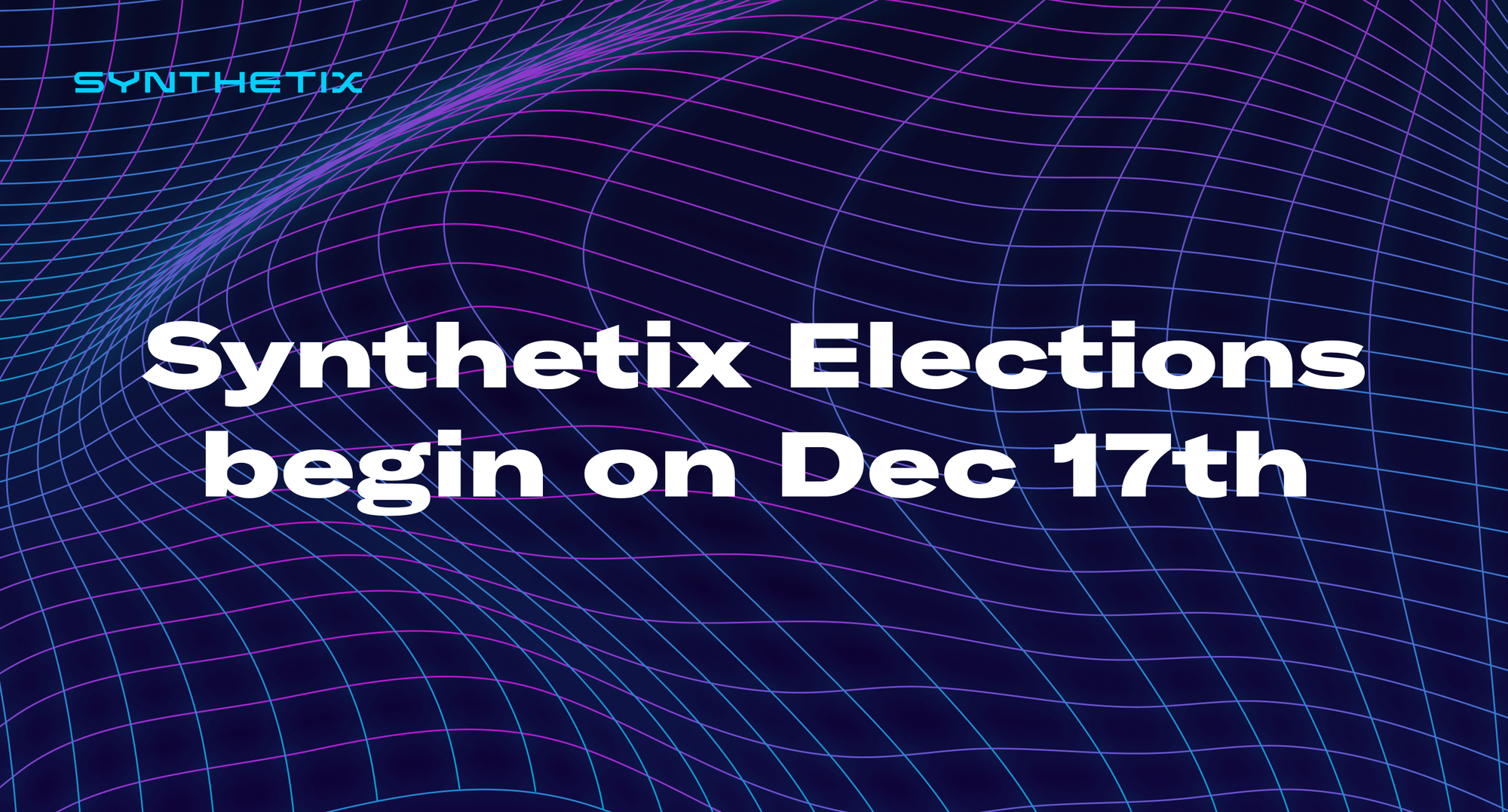 Synthetix Elections - Nominations begin Dec 17th
