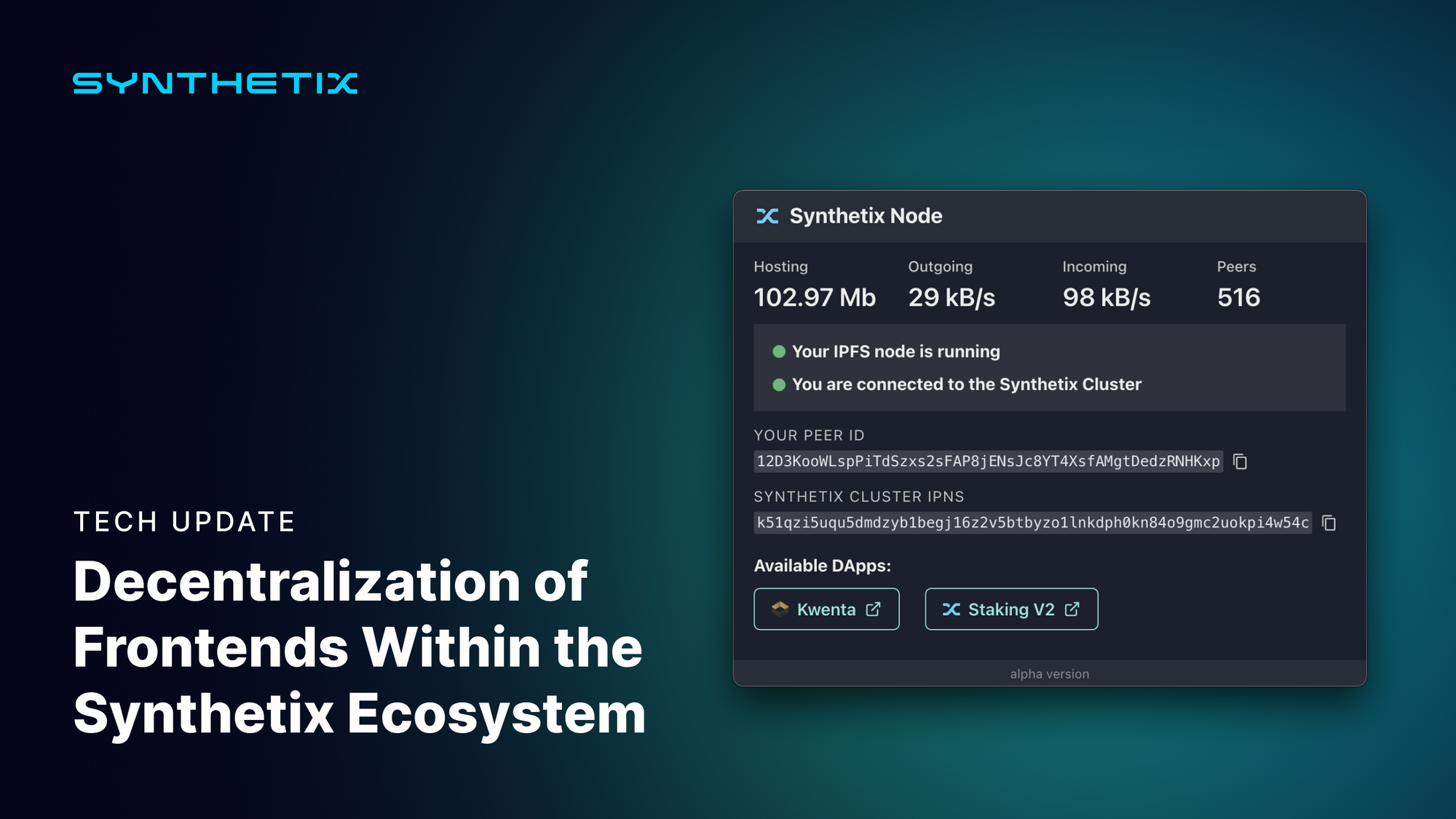 Decentralization of Frontends within the Synthetix Ecosystem