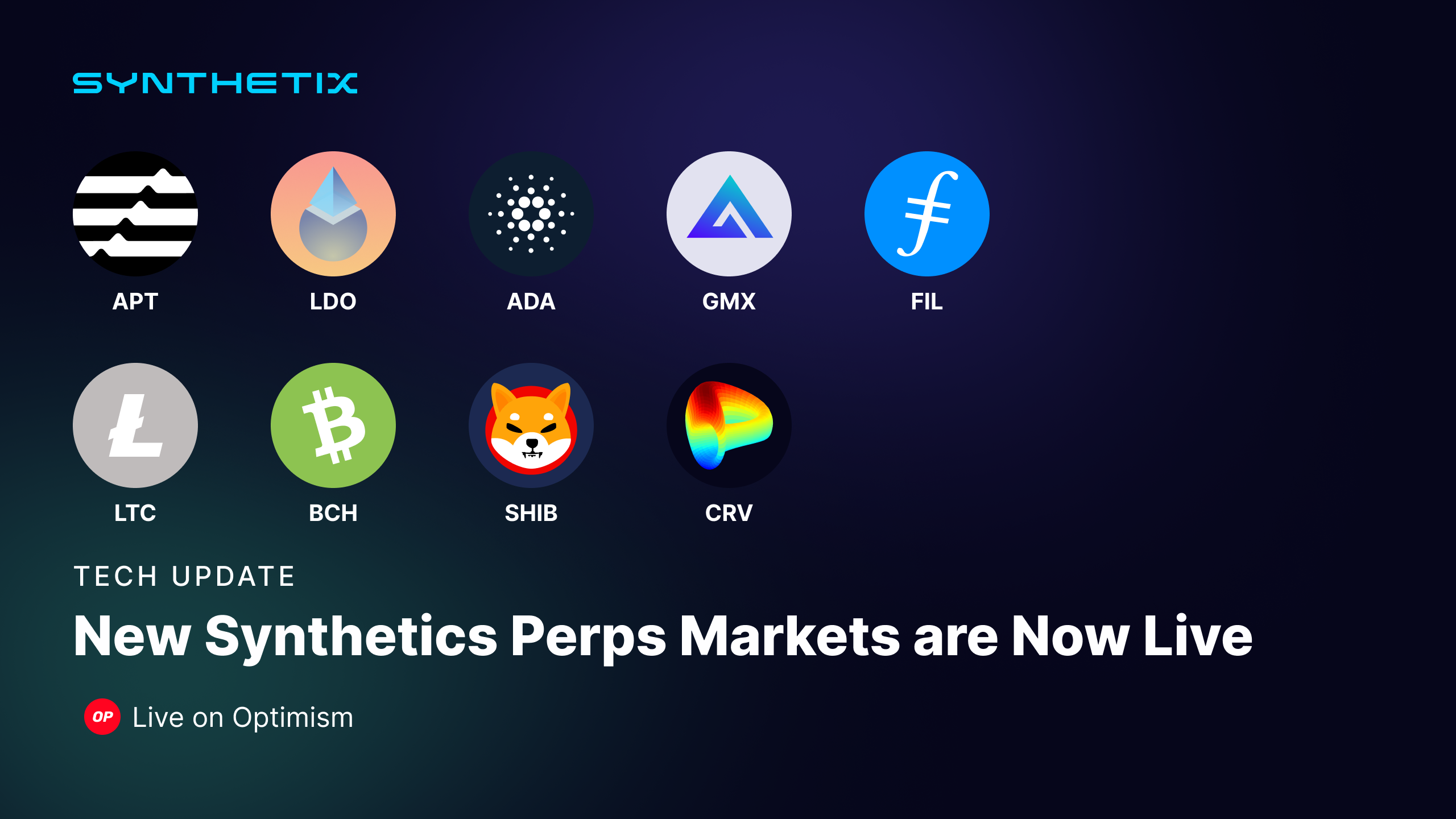 Nine New Synthetix Perps Markets are now live