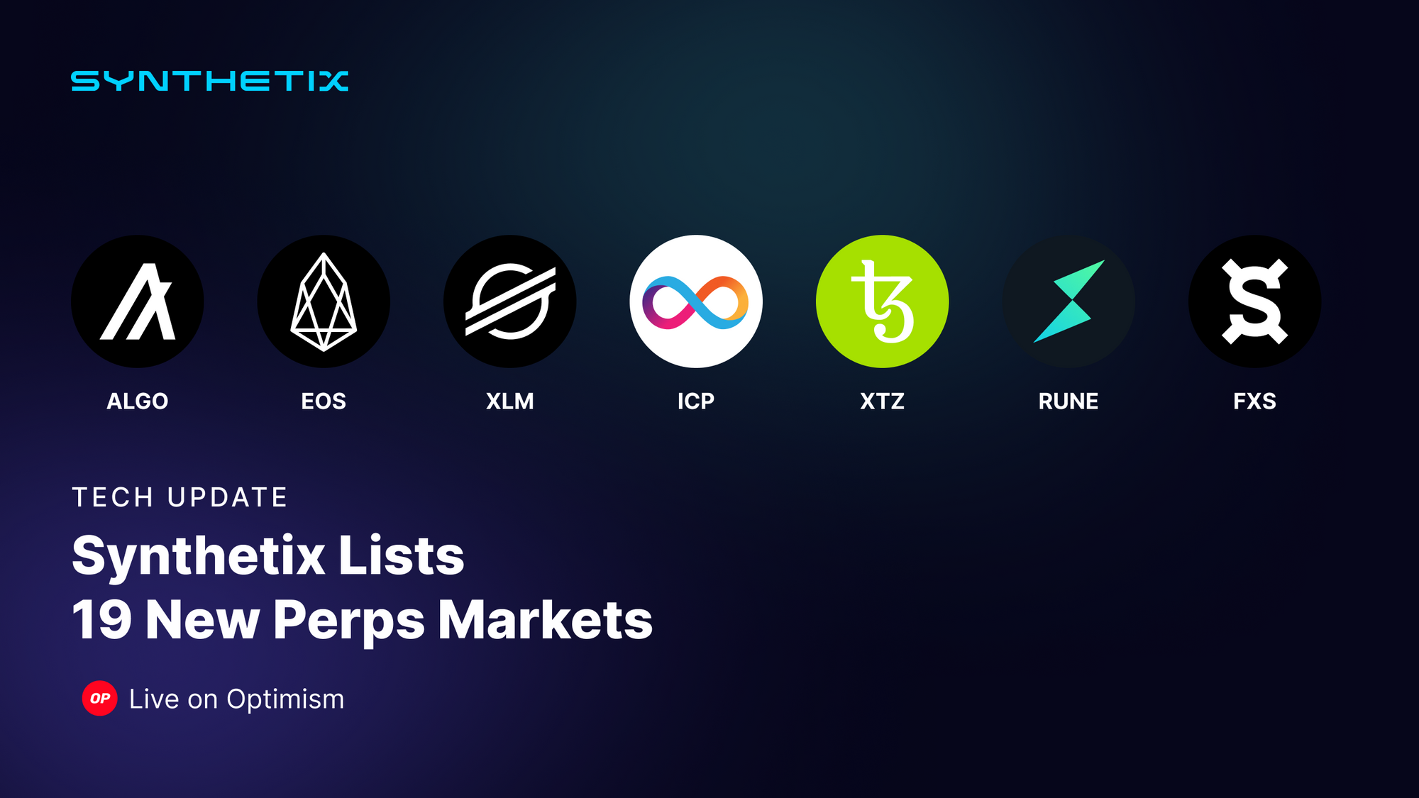 Synthetix Lists 19 New Perps Markets