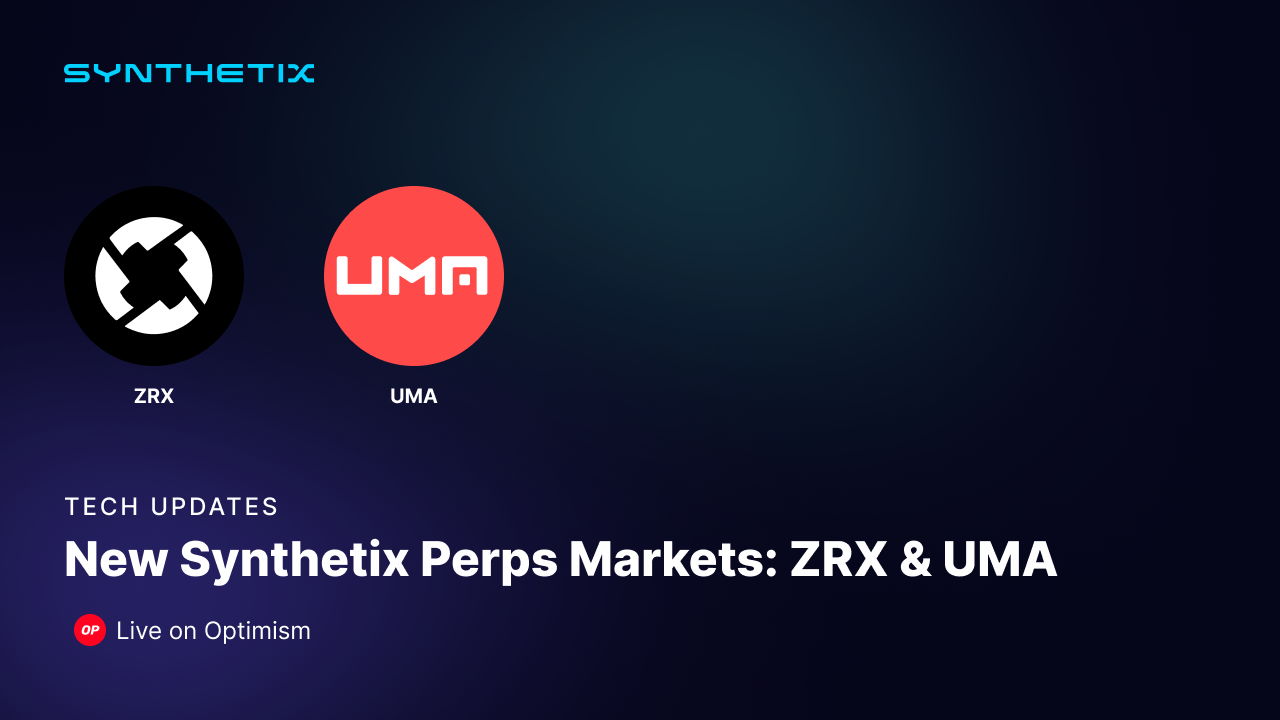 Synthetix Perps lists ZRX & UMA