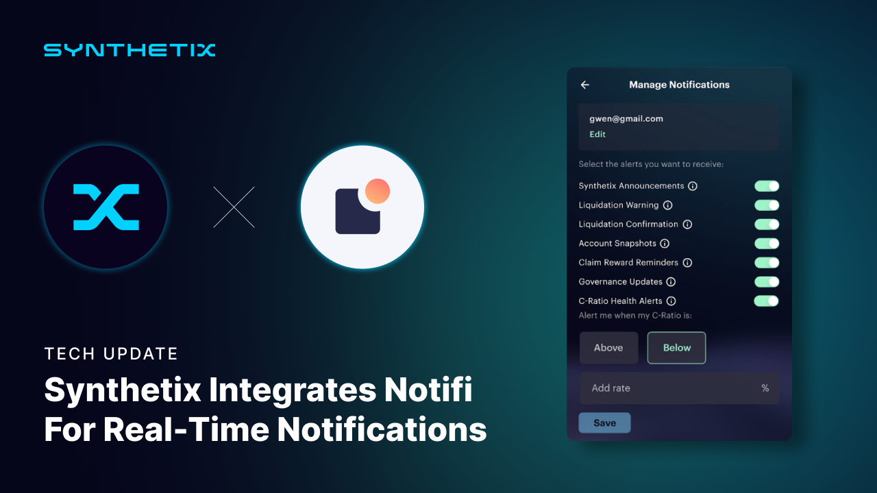 Synthetix Integrates Notifi for Real-Time Notifications