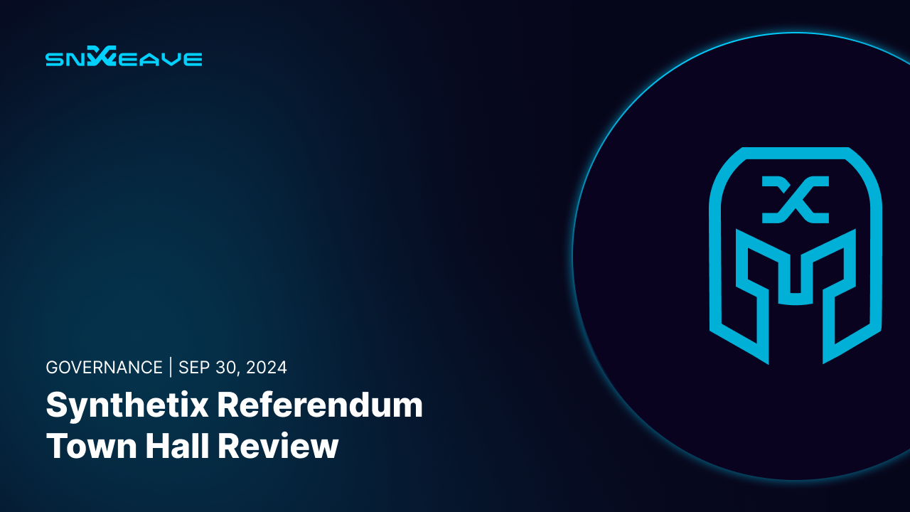 Synthetix Referendum Town Hall Review