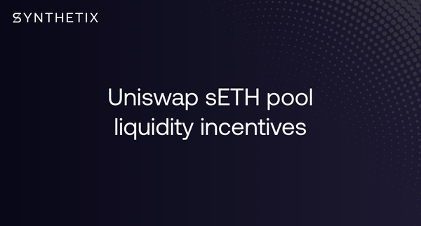 Uniswap sETH Pool Liquidity Incentives