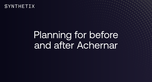 Planning for before and after Achernar