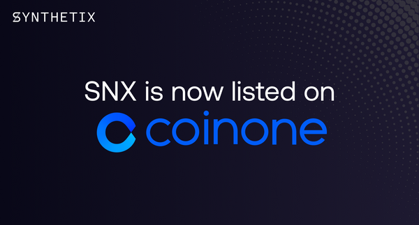 SNX is now listed on Coinone!