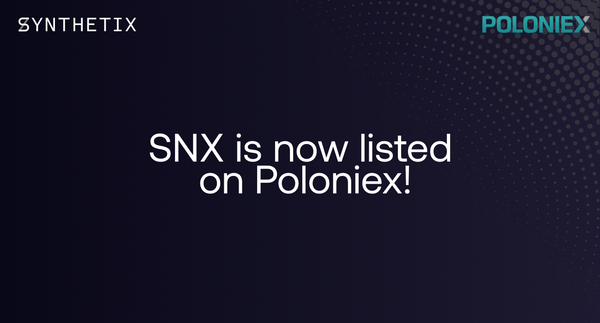 SNX is now listed on Poloniex!