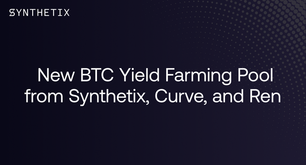 New BTC Yield Farming Pool from Synthetix, Curve, and Ren