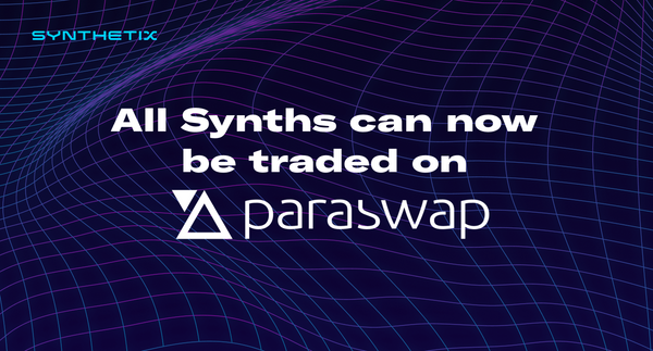 Paraswap joins the Synthetix Volume Program