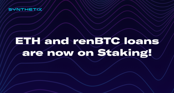 ETH and renBTC loans are now on Staking!