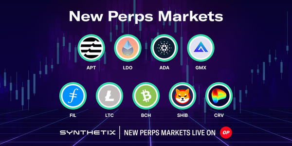 Nine New Synthetix Perps Markets are now live