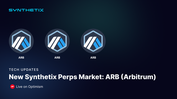 New Synthetix Perps Market: ARB (Arbitrum)