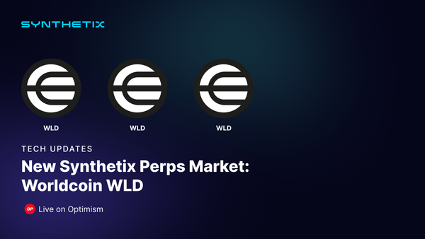$WLD is live on Synthetix Perps