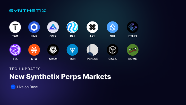 Synthetix Perps Launches 14 New Perpetual Futures Markets on Base