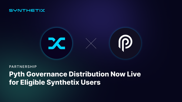Pyth Governance Distribution Now Live for Eligible Synthetix Users